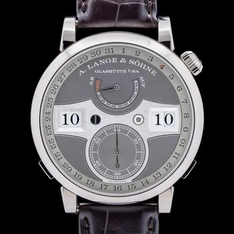 A. Lange & Söhne Zeitwerk 148.038 45mm White gold Gray