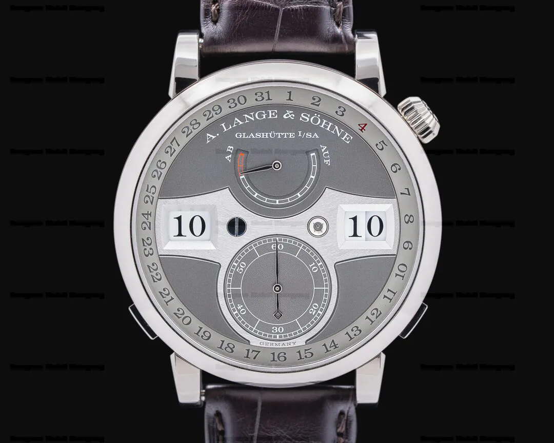 A. Lange & Söhne Zeitwerk 148.038 45mm White gold Gray