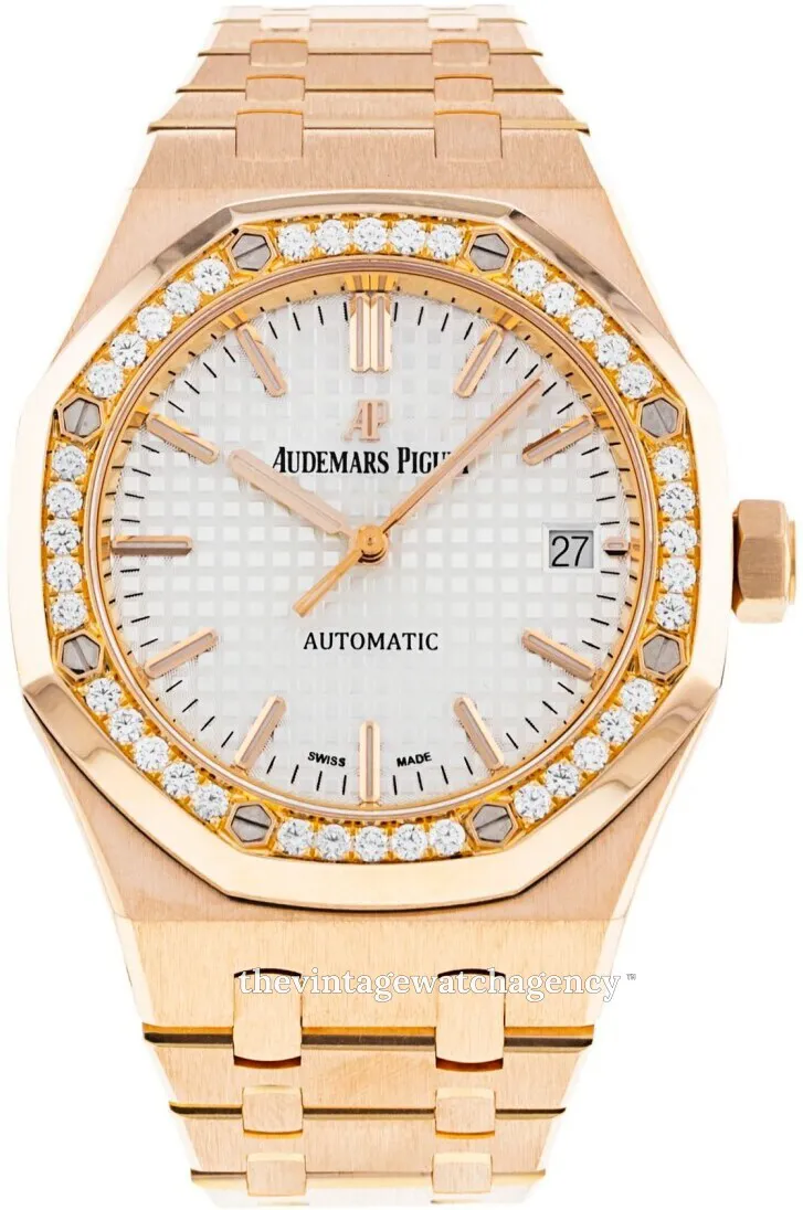 Audemars Piguet Royal Oak 15451OR.ZZ.1256OR.01 37mm Rose gold Silver