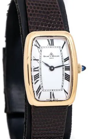 Baume & Mercier 38298 21mm Yellow gold Black