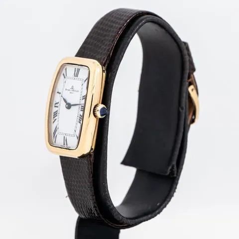 Baume & Mercier 38298 21mm Yellow gold Black 2