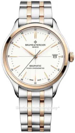 Baume & Mercier Clifton M0A10458 40mm Stainless steel White