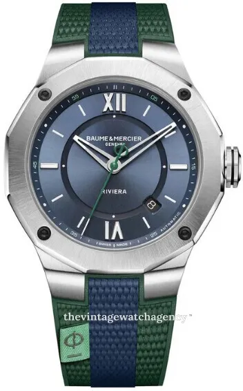 Baume & Mercier Riviera M0A10688 42mm Stainless steel Blue