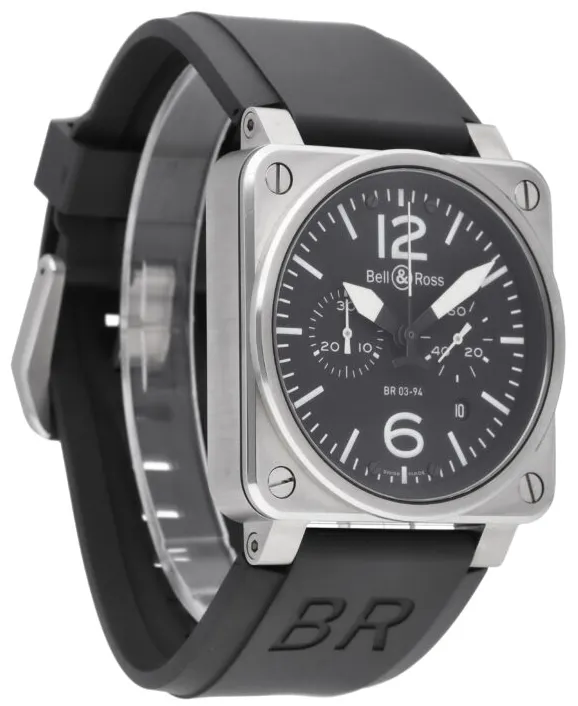 Bell & Ross BR 03-94 BR0394-BL-SI/SRB 42mm Stainless steel Black 4