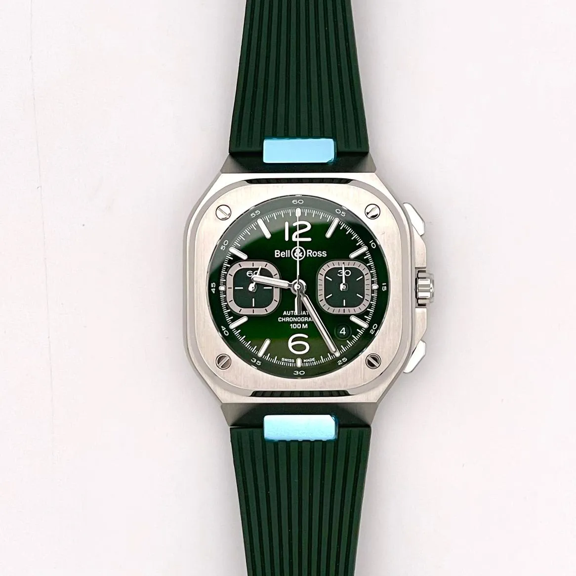 Bell & Ross BR 05 Chrono Green Steel BR05-GN-ST/SRB 42mm Stainless steel Green