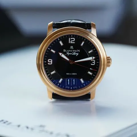 Blancpain Léman 2850B-3630A-64B 40mm Rose gold Black