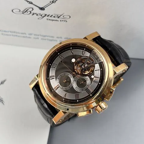 Breguet Marine 5837BR/92/5ZU 42mm Rose gold Black and Silver