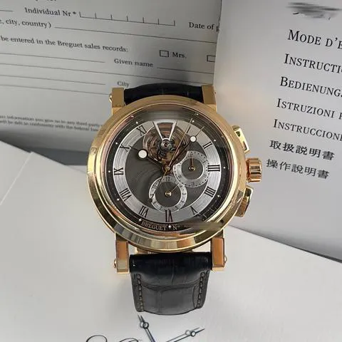 Breguet Marine 5837BR/92/5ZU 42mm Rose gold Black and Silver 1