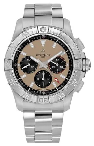 Breitling Avenger AB0147101A1A1 44mm Stainless steel Beige