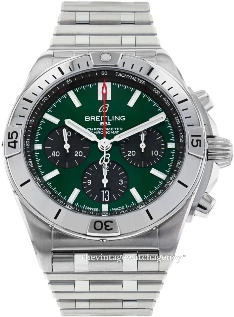 Breitling Chronomat AB0134101L1A1 42mm Stainless steel Green