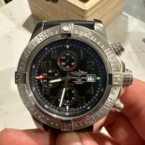 Breitling Super Avenger II A1337111/BC28 48mm Stainless steel Black