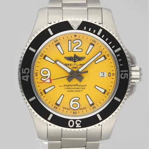 Breitling Superocean 42 A17366D71I1S1 42mm Stainless steel Yellow