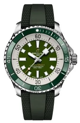 Breitling Superocean A17376A31L1S1 44mm Stainless steel Green