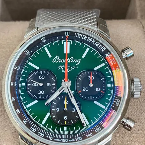 Breitling Top Time AB01762A1L1A1 41mm Stainless steel Green