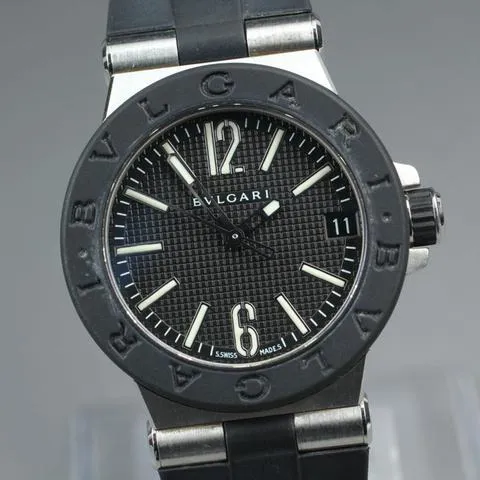 Bulgari Diagono DG29SV 29mm Aluminium Black 2