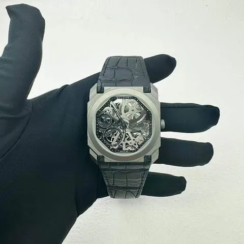 Bulgari Octo 102714 BGO40TLXTSK 40mm Titanium Skeletonized