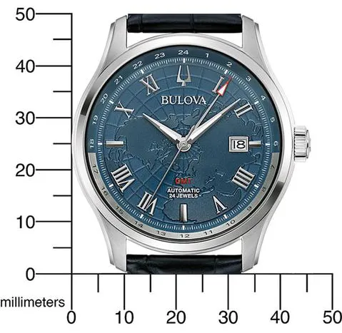 Bulova Wilton 96B385 43mm Stainless steel Blue 3