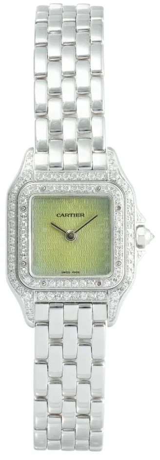 Cartier Panthère WF3249F3 22mm White gold Green 1