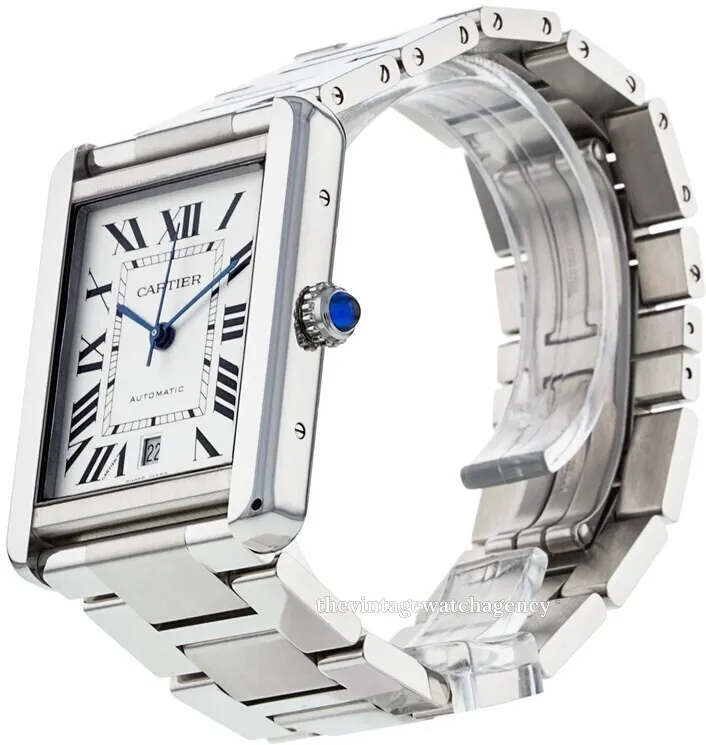 Cartier Tank W5200028 Stainless steel Silver 1