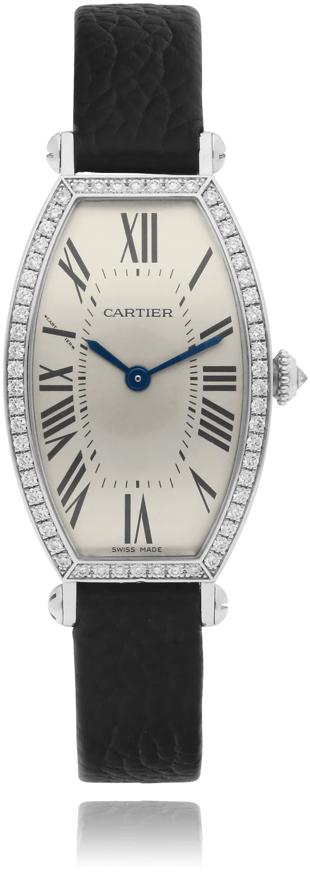 Cartier Tonneau WE400131 21mm White gold Silver