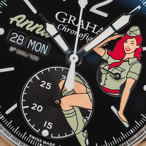 Graham Chronofighter Vintage Nose Art "Anna" 2CVAS.B22A 44mm Stainless steel Artistic dial 1