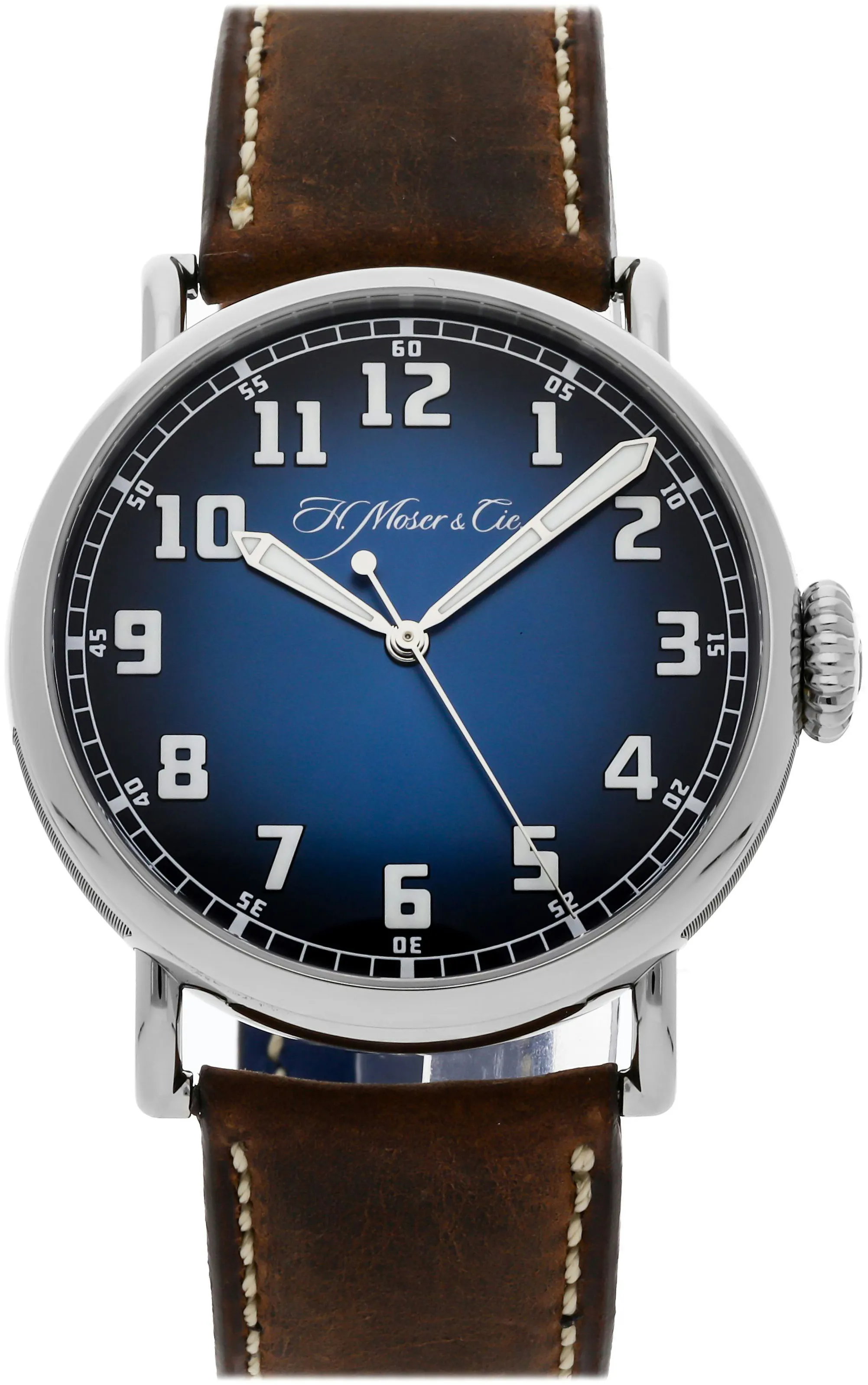 H. Moser & Cie. Heritage 8200-1201 42mm Stainless steel Blue