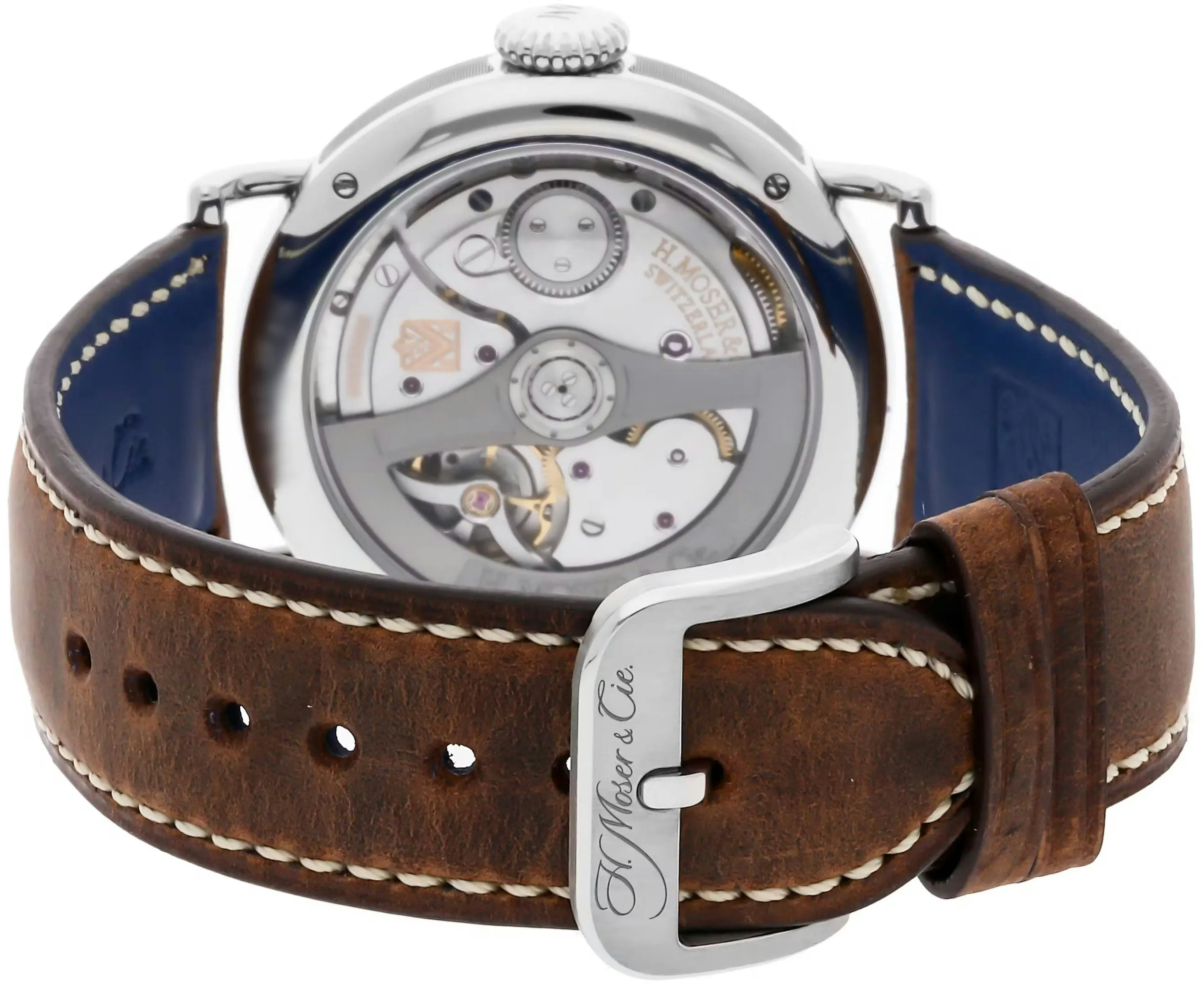 H. Moser & Cie. Heritage 8200-1201 42mm Stainless steel Blue 3