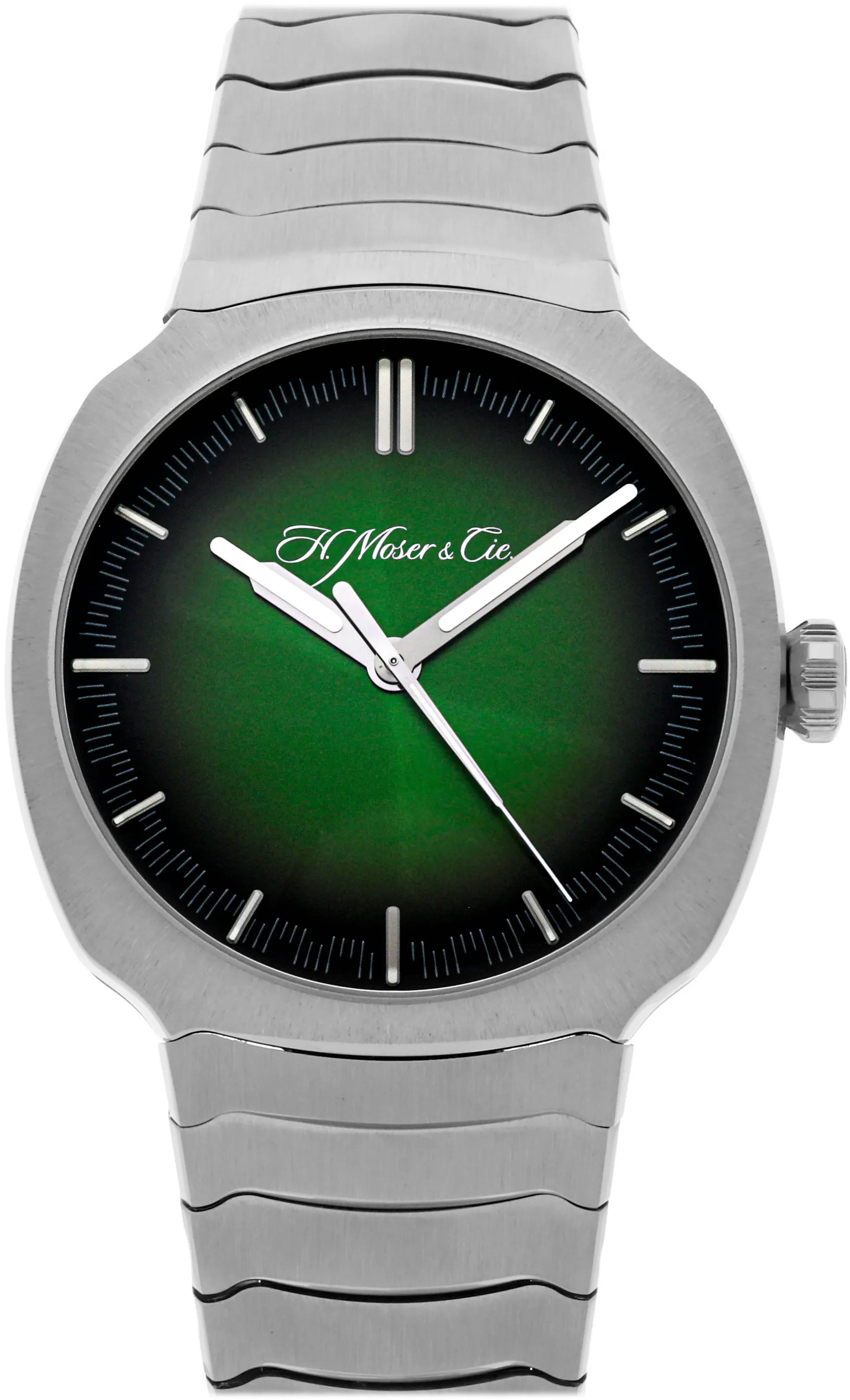 H. Moser & Cie. Streamliner 6200-1200 40mm Stainless steel Green