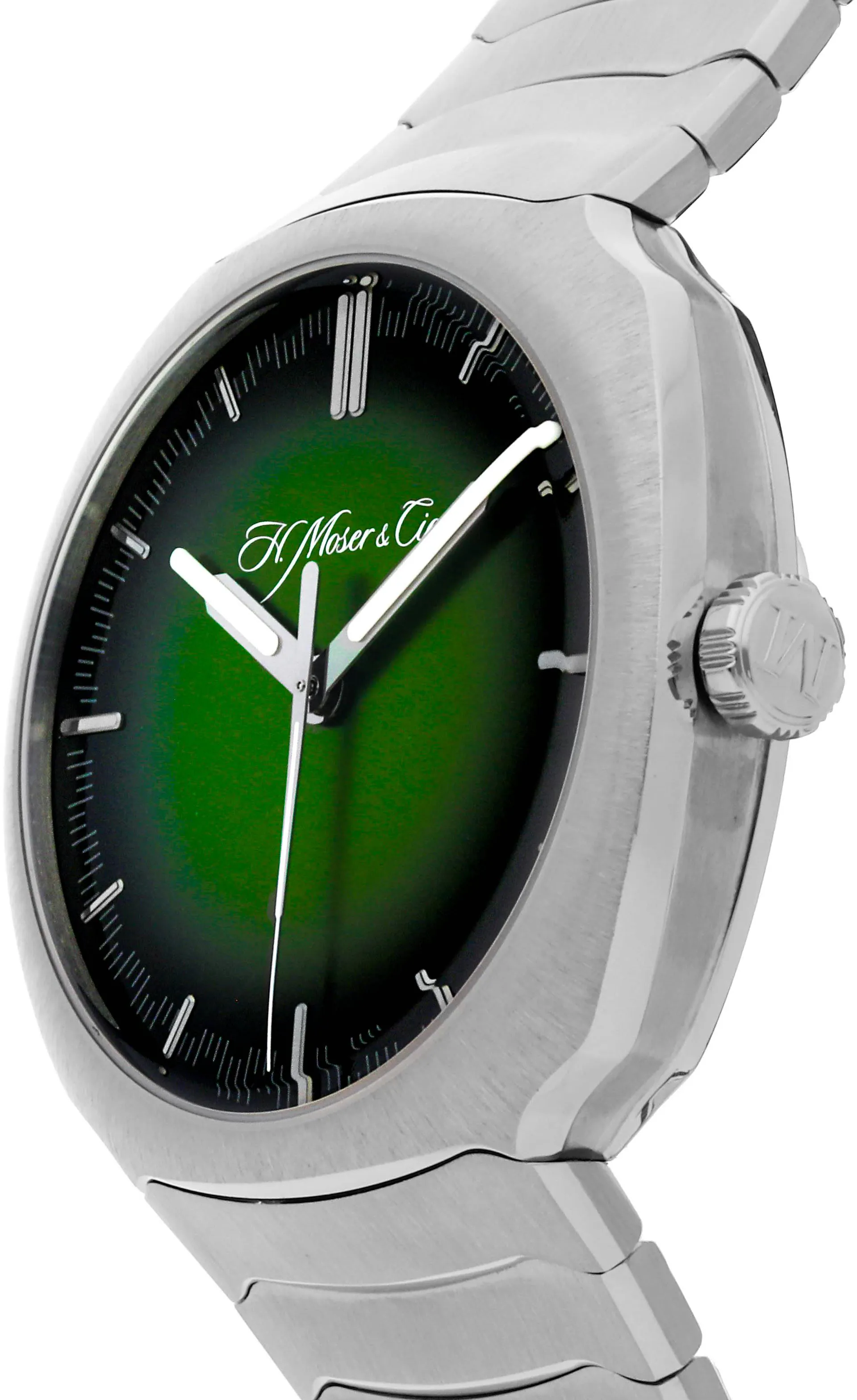 H. Moser & Cie. Streamliner 6200-1200 40mm Stainless steel Green 2