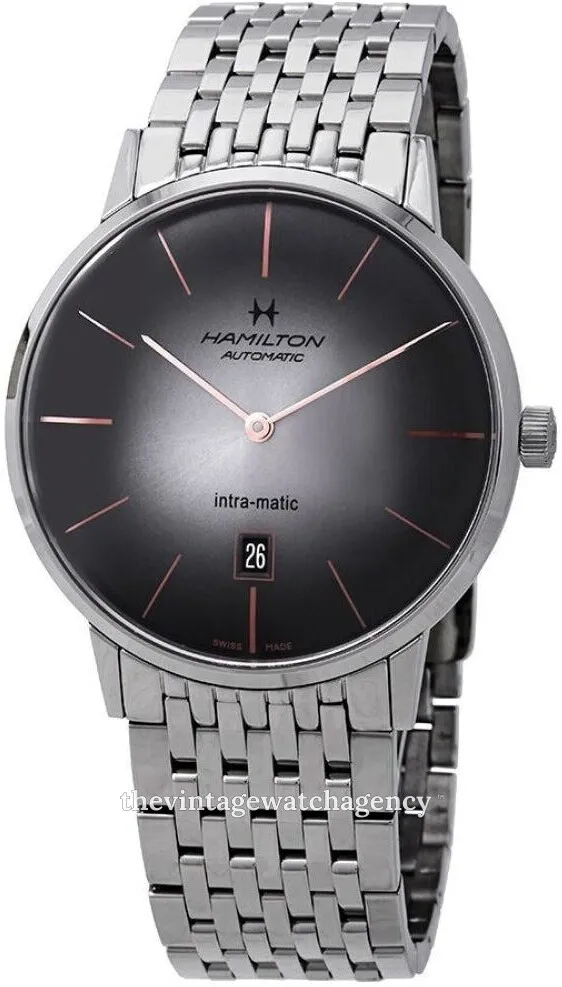 Hamilton Intra-Matic H38755181 42mm Stainless steel Gray