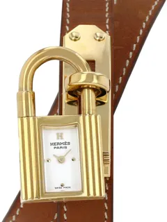 Hermès Montre Kelly KE1.201 Gold-plated White