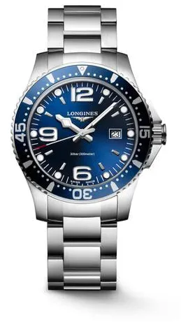 Longines HydroConquest L3.730.4.96.6 39mm Stainless steel Blue