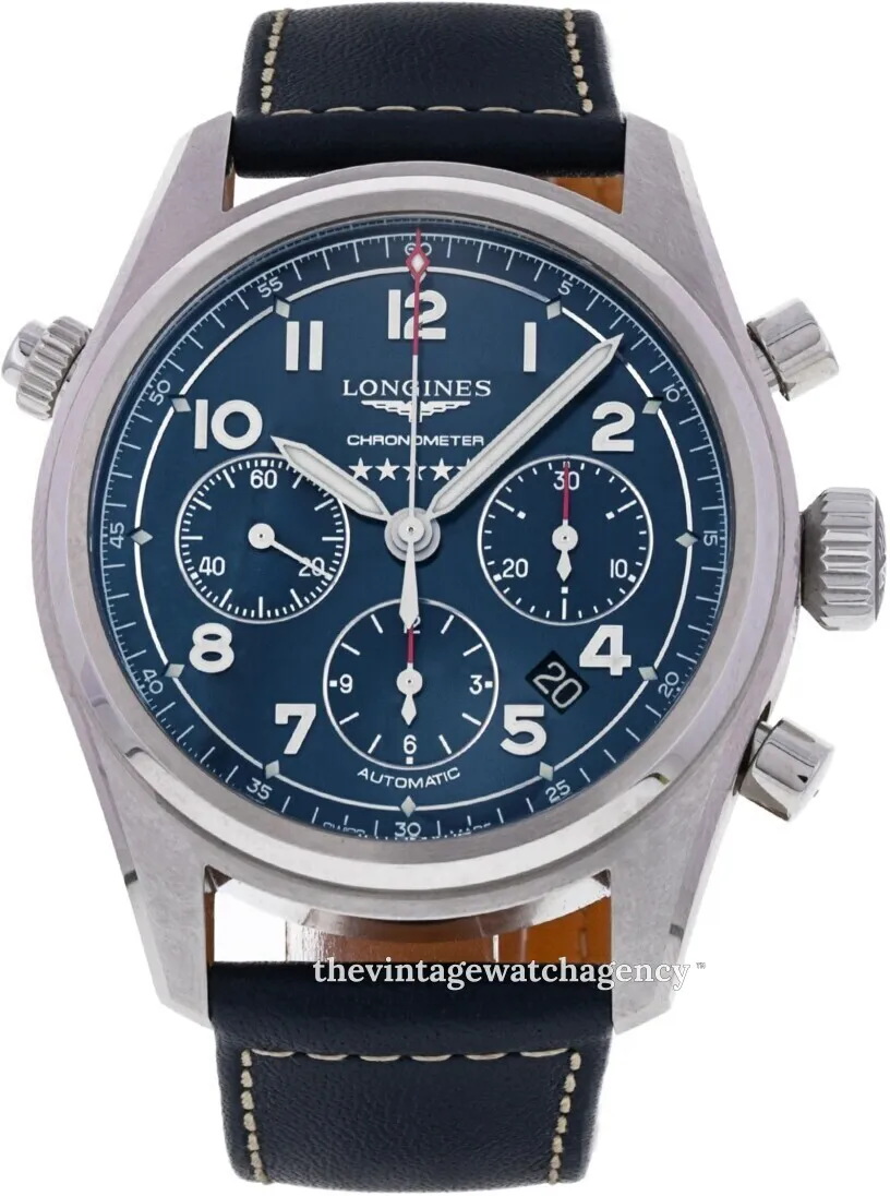 Longines Spirit L3.820.4.93.0 42mm Stainless steel Blue