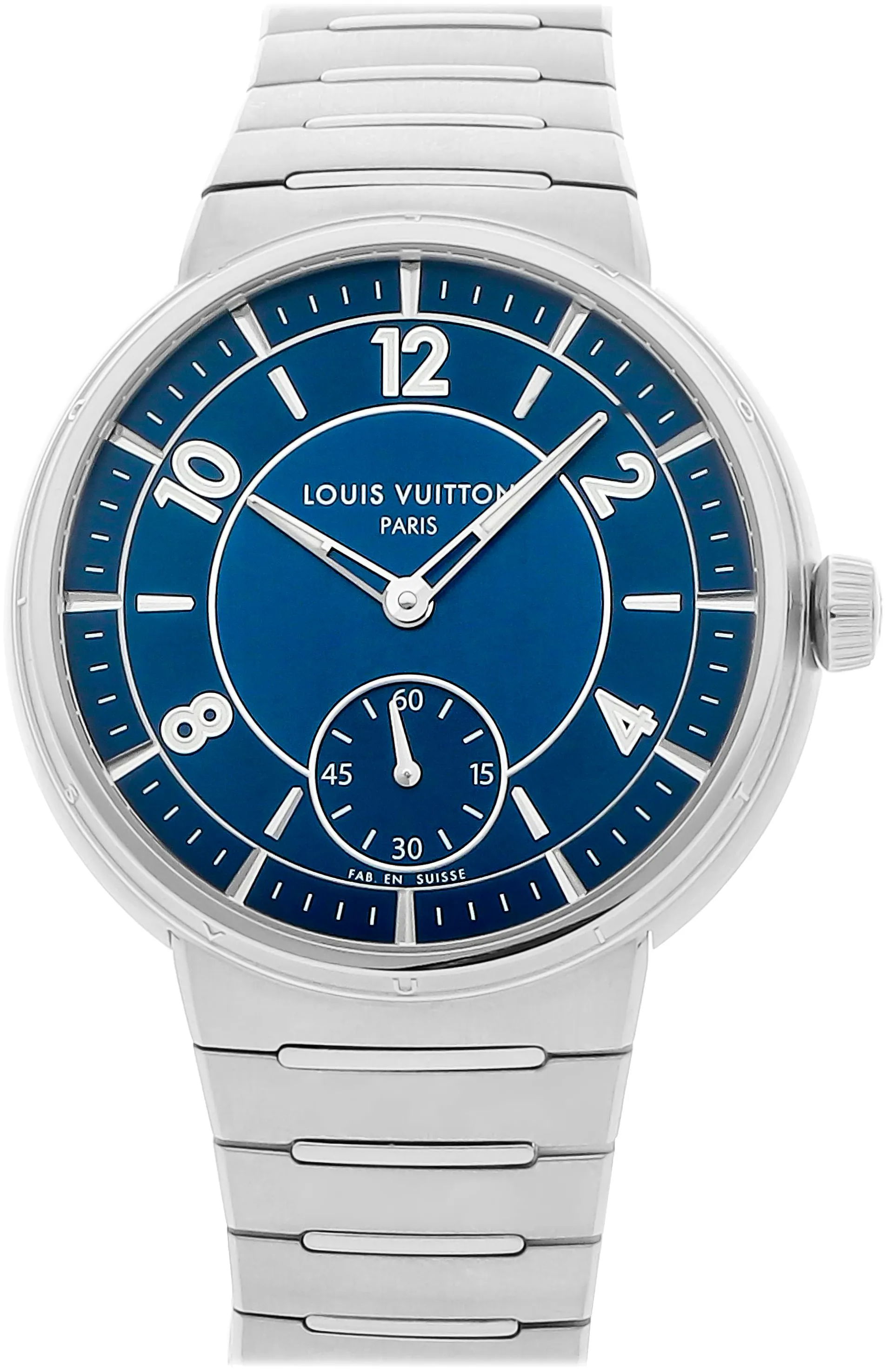 Louis Vuitton Tambour W1ST20 40mm Stainless steel Blue