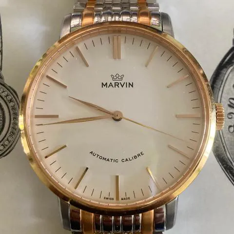 Marvin M125.33.21.33 41mm Stainless steel White