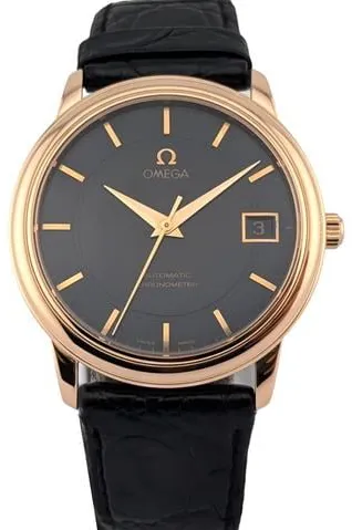 Omega De Ville 4601.54.11 34mm Rose gold Black