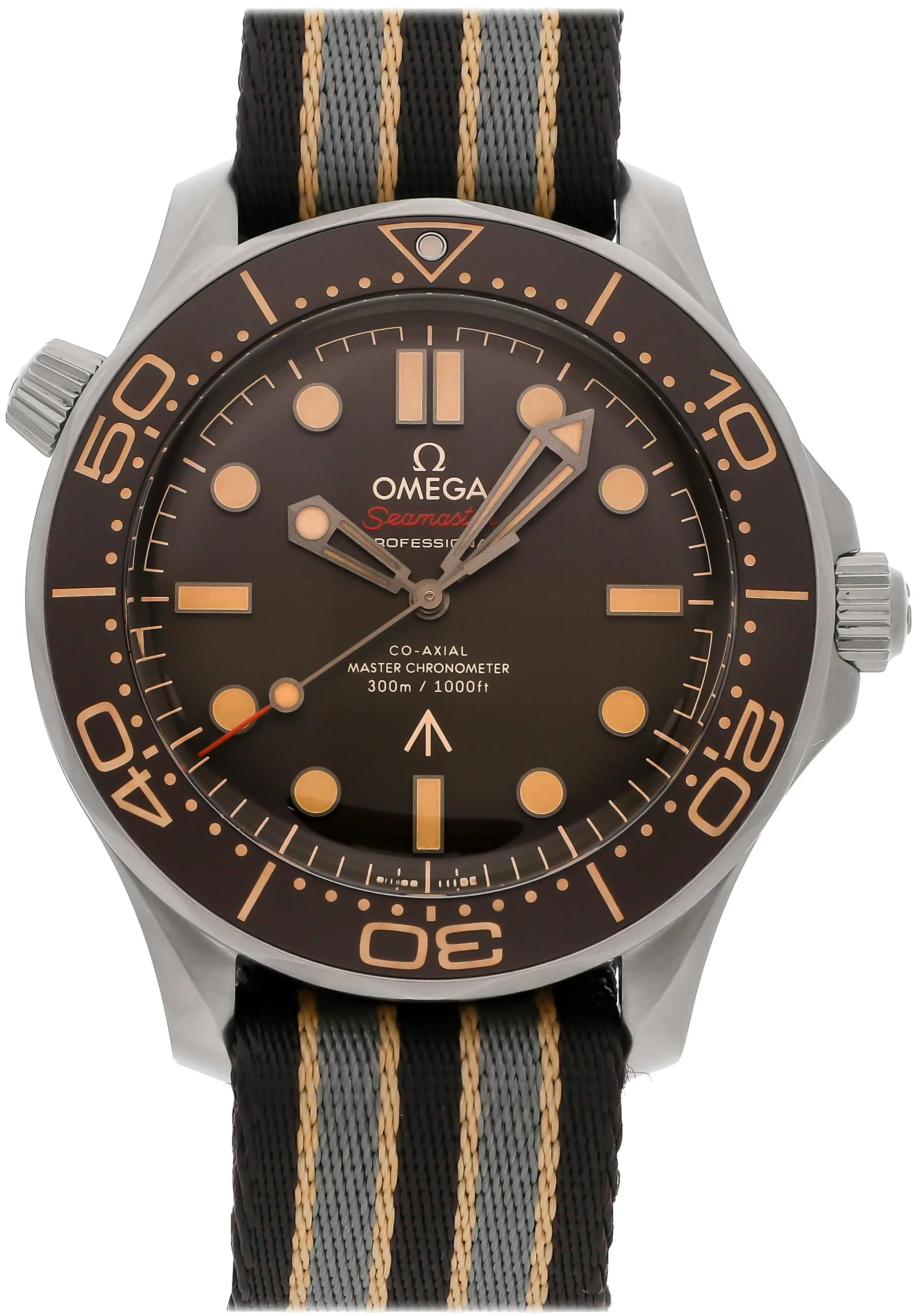 Omega Seamaster Diver 300M 210.90.42.20.01.001 42mm Titanium Brown