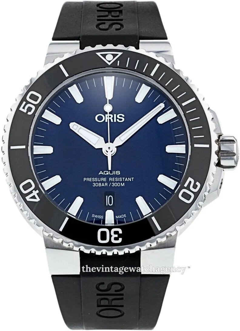 Oris Aquis 01 733 7730 4135-07 4 24 65EB 43.5mm Stainless steel Blue