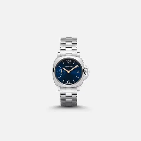 Panerai Luminor Marina PAM 01123 38mm Stainless steel Blue