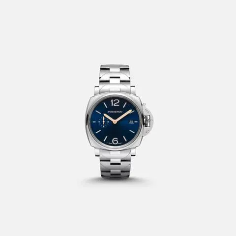 Panerai Luminor Marina PAM 01124 42mm Stainless steel Blue