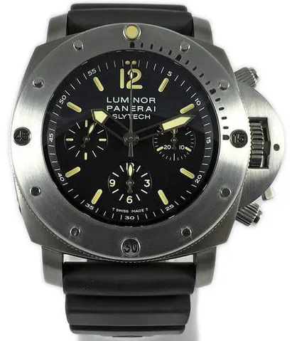 Panerai Luminor Submersible 1950 Chrono Slytech PAM 00202 47mm Titanium Black 8