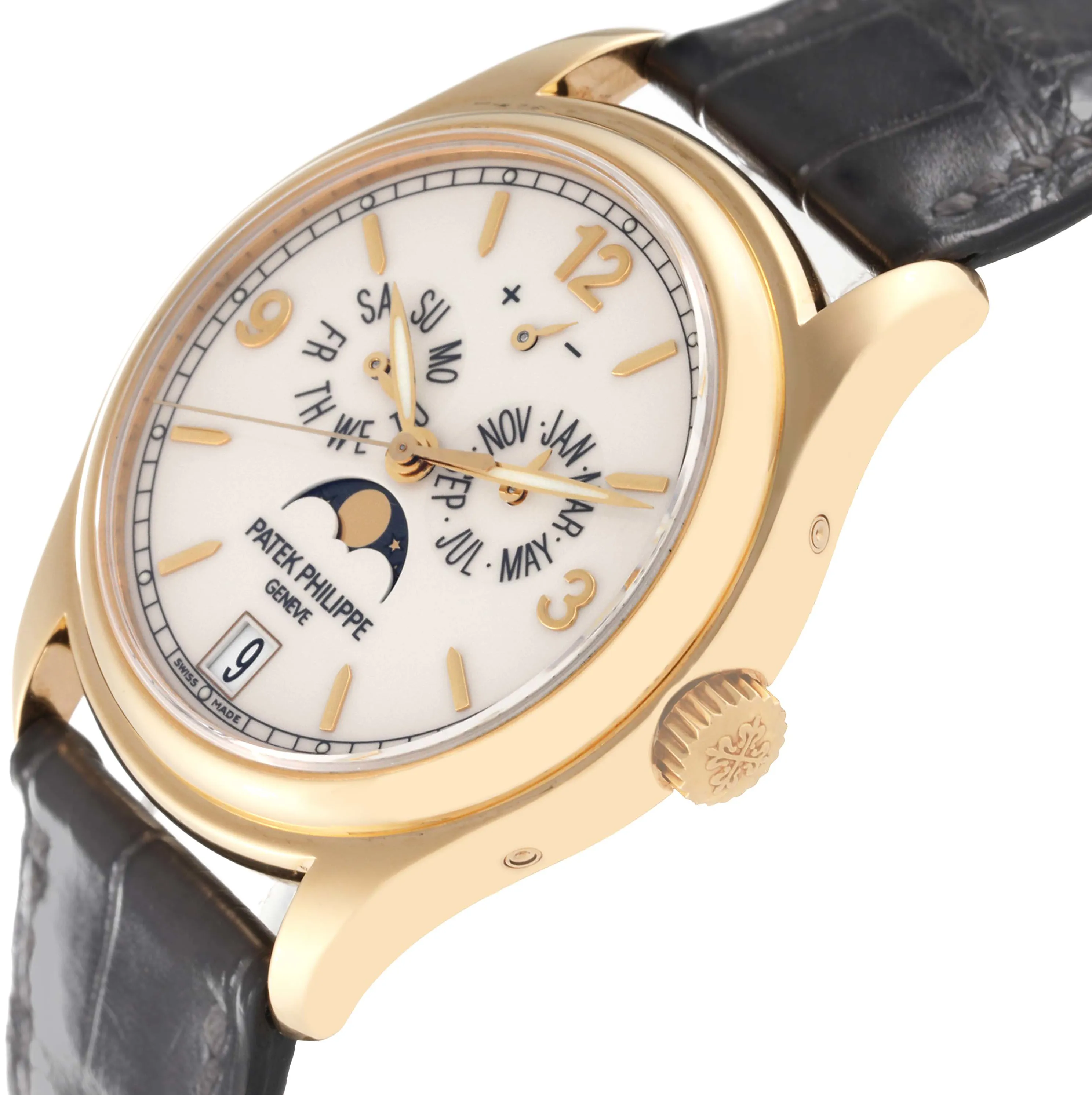 Patek Philippe Annual Calendar 5146J 39mm Yellow gold and 18k yellow gold Cream 4