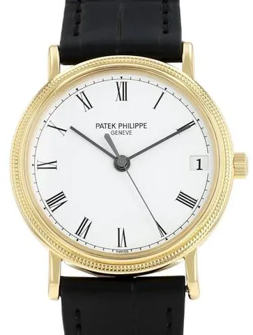 Patek Philippe Calatrava 3802 33mm Yellow gold White