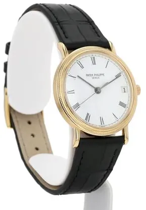 Patek Philippe Calatrava 3802 33mm Yellow gold White 2