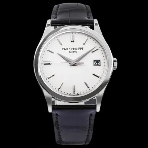 Patek Philippe Calatrava 5296G-010 38mm White gold Silver