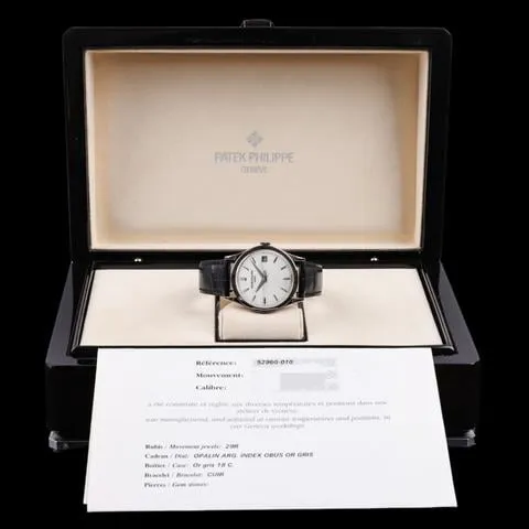 Patek Philippe Calatrava 5296G-010 38mm White gold Silver 1