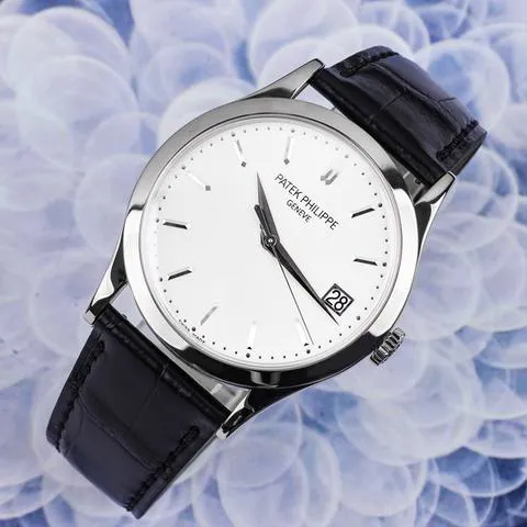 Patek Philippe Calatrava 5296G-010 38mm White gold Silver 2