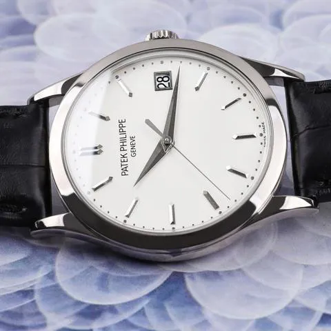 Patek Philippe Calatrava 5296G-010 38mm White gold Silver 3