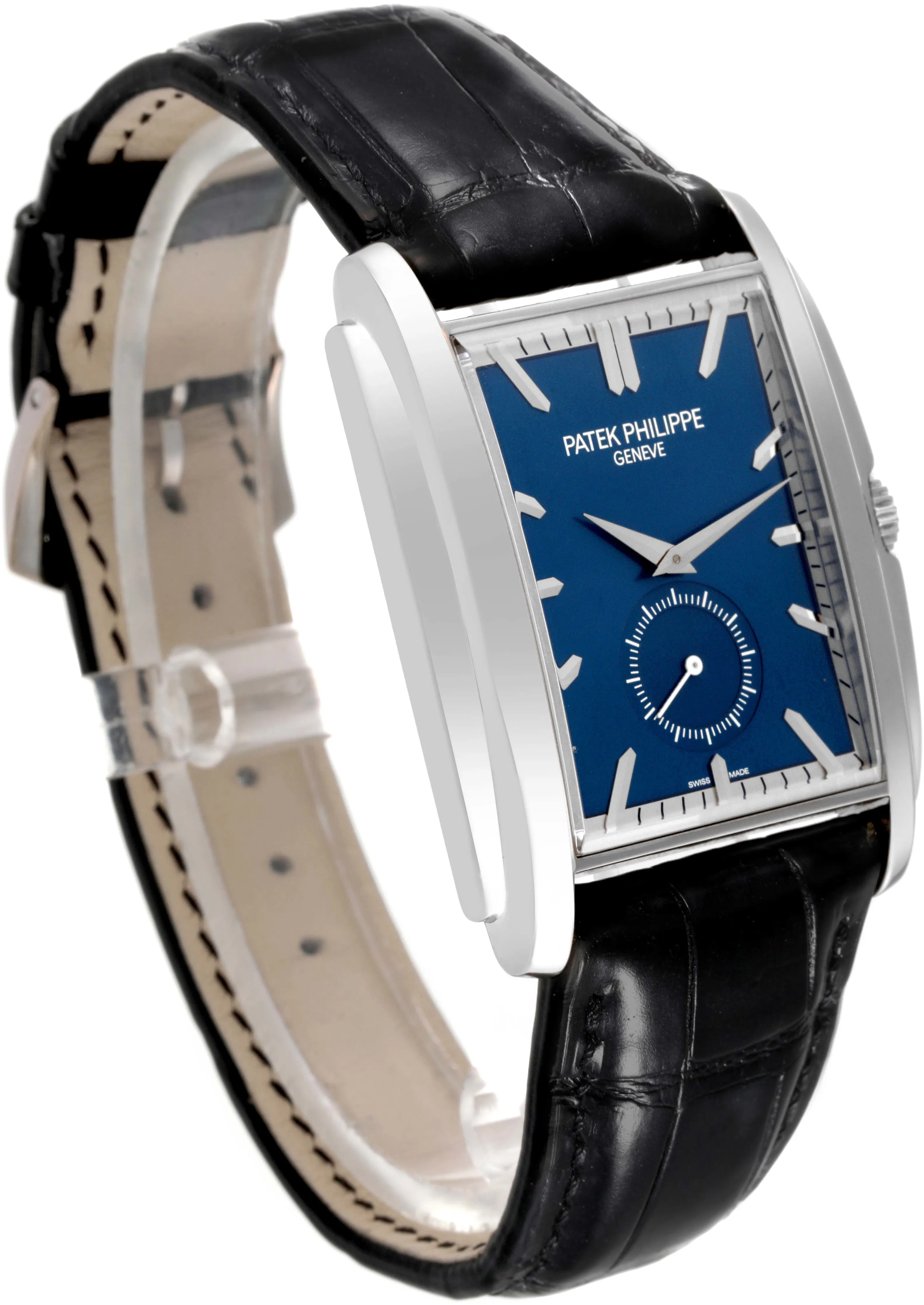 Patek Philippe Gondolo 5124G-011 43mm White gold and 18k white gold Blue 2