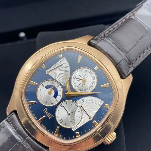 Piaget Emperador G0A33019 46.5mm Rose gold Blue 3